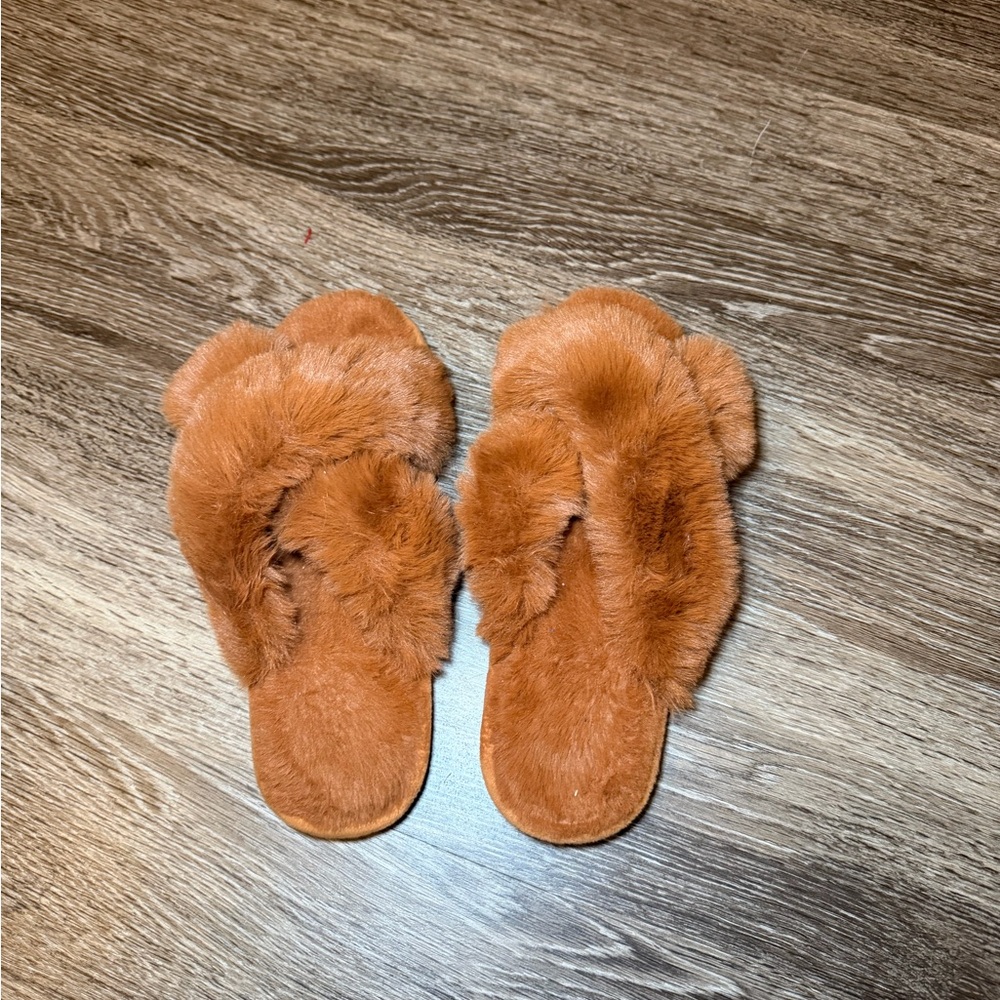 Fluffy Brown Slippers